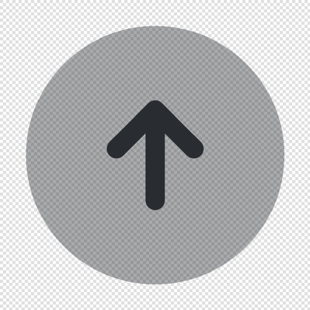 Arrow up icon  illustration. Flat design style eps 10のイラスト素材