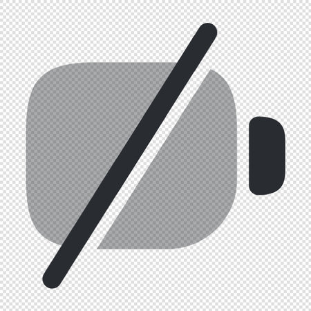 Stop icon illustration sign design style over a transparent background vector EPS10のイラスト素材