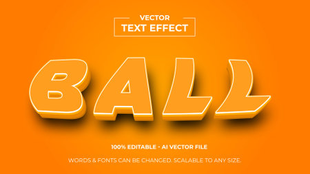 Bali text effect, Editable Text Style Effect - Graphic Design Elementのイラスト素材
