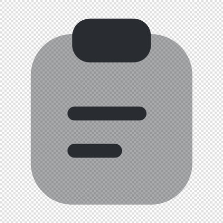 Calculator icon illustration sign design style over a transparent background.のイラスト素材