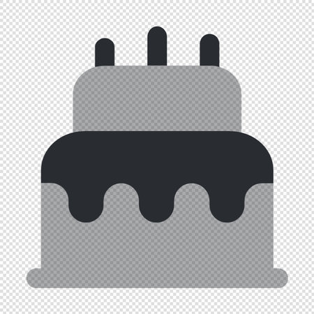 Cake Icon - Illustration. Editable Resizable EPS 10のイラスト素材