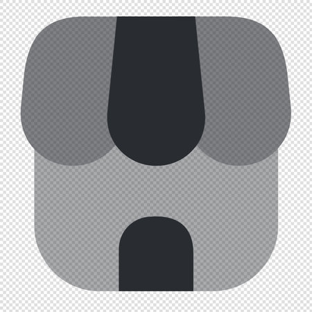 Headphones icon - Vector Illustration - Isolated On Transparent Backgroundのイラスト素材