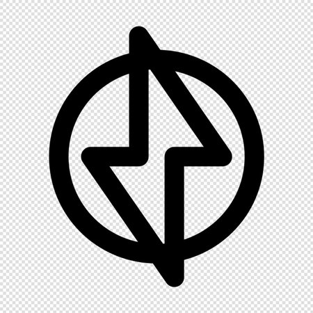 Arrow Icon - Black Illustration Isolated on Transparent Backgroundのイラスト素材