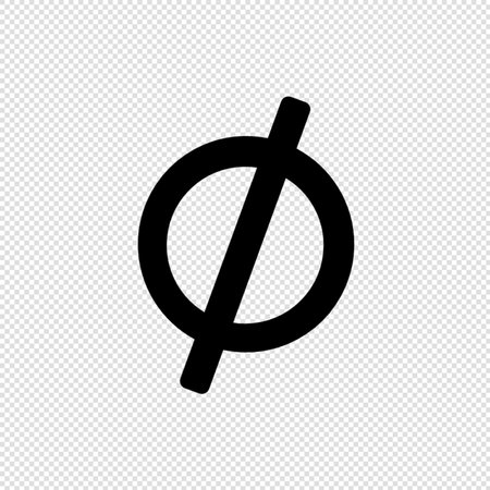 Circle sign icon - black simple vector illustration on transparent background.のイラスト素材