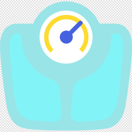 Bathroom Scale Icon. Vector Illustration Isolated On Transparent Background