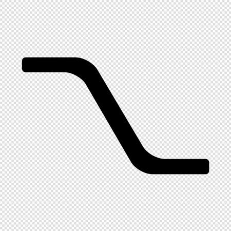 Seat Icon - Black Vector Illustration isolated on transparent background.のイラスト素材