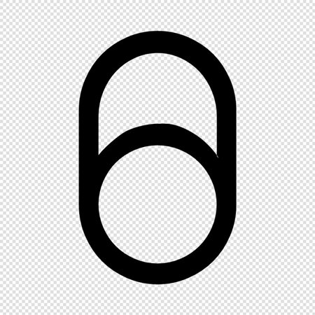 number zero icon illustration sign design style over a transparent background - vectorのイラスト素材