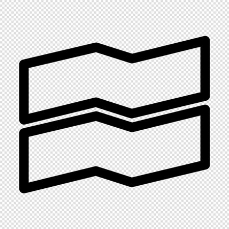 Infographic - Black and White Vector Icon Isolated on Transparent Backgroundのイラスト素材