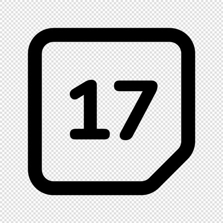 Number one icon - Vector Illustration - Isolated On Transparent Backgroundのイラスト素材