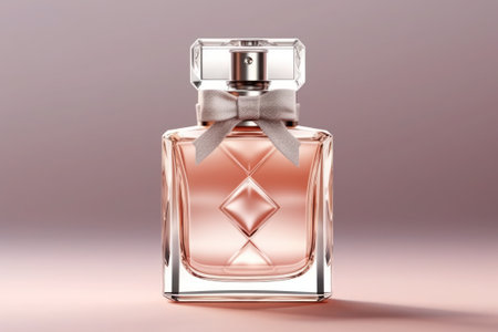 Perfume bottle on the tableの素材