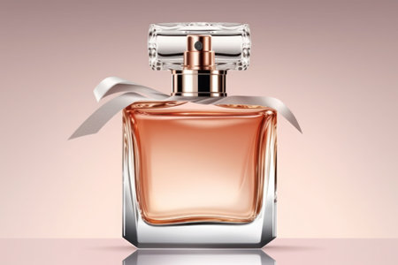 Perfume bottle on the tableの素材