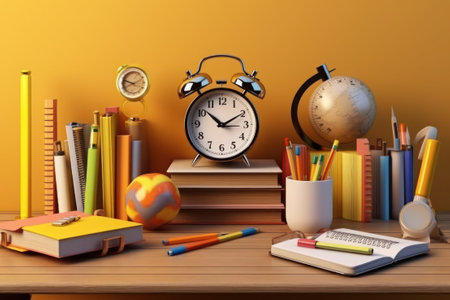 School supplies conceptの素材