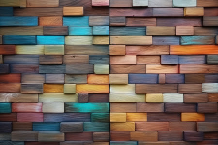 Wooden wall with texture backgroundの素材