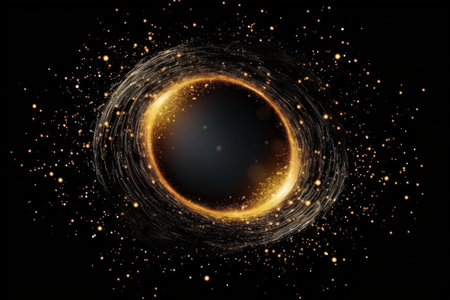 Black hole on black backgroundの素材
