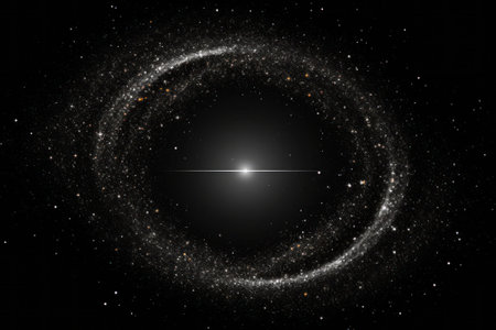 Black hole on black backgroundの素材