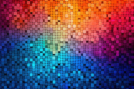 An abstract  multicolored mosaicの素材