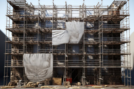 Scaffolding on constructionの素材