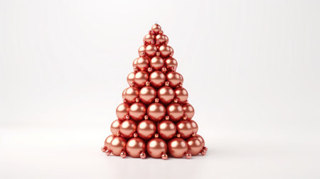 Christmas trees made of copper, generative aiの素材