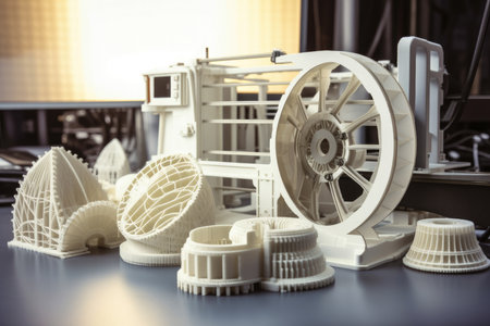 3D Printing Technology for Rapid Prototyping, AI Generatedの素材