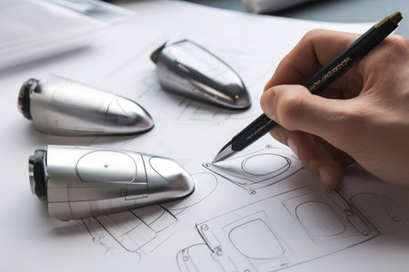 From Concept to Creation, The Process of Industrial Design, AI Generatedの素材