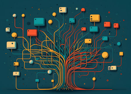 Minimalistic representation of technology networkの素材