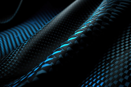 Black and Blue Carbon Fiber Waves Wallpaper styleの素材