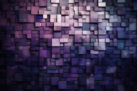captivating display of layered rectangles in cool shades of purple, creating a sense of depth and intrigueの素材