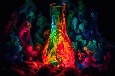 colorful journey into the depths of a lava lampの素材