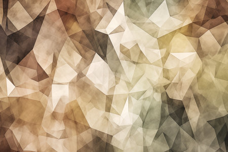 Irregular polygonal shapes in muted earth tones with subtle texturesの素材