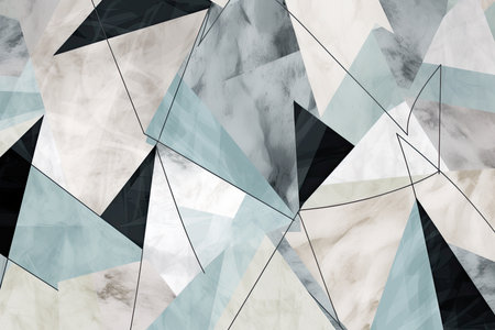 Minimalist wallpaper with an abstract pattern in cool earthy tones of gray and blue, perfect for a modern and sophisticated spaceの素材