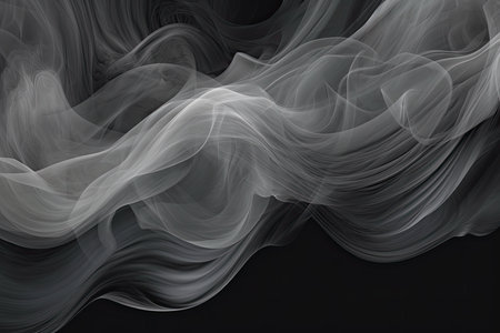 Mesmerizing grayscale gradient with subtle smoke-like patternsの素材