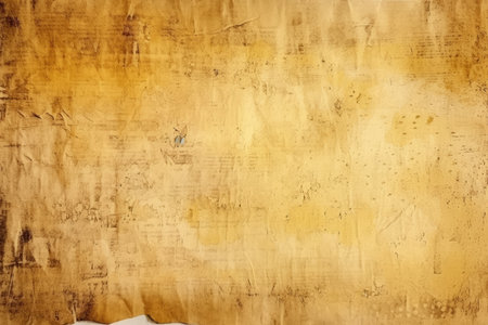 Vintage Yellow Textured Paper with Faded Marks and Stainsの素材