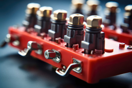 Interlock Switches in an Electrical Circuitry with macro detailsの素材