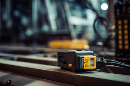 Precision Monitoring and Recording of Vibrations in Industrial Machinery: A Macro View of a Rugged Data Logger on the Factory Floorの素材