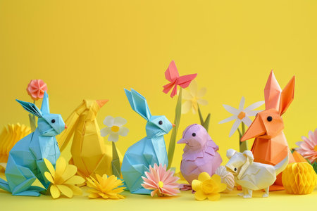 Celebrating Spring with a Delightful Collection of Handcrafted Easter Origami Animalsの素材
