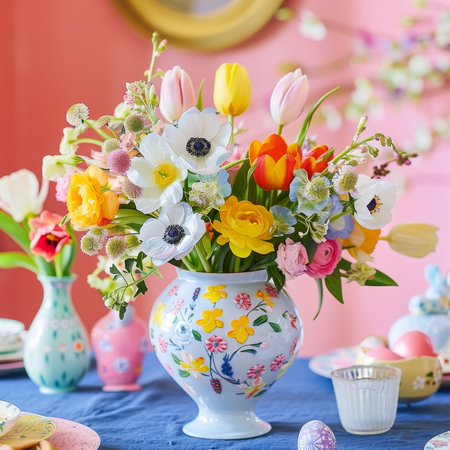 Spring into Creativity: Discover the Delight of Easter Flower Arranging Kits for a Vibrant Home Decorの素材