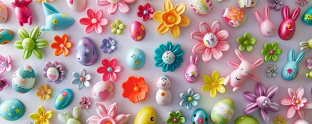 Spring Vibes in the Kitchen: A Collection of Vibrant Easter Fridge Magnetsの素材