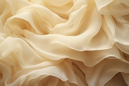 Elegant Textures: A Mesmerizing Macro Shot of Ruffled Silk Unveiling its Subtle Beautyの素材
