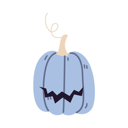 cute and scary halloween pumpkinのイラスト素材