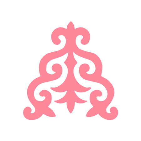kyrgyz traditional ornament ethnic decorative patternのイラスト素材
