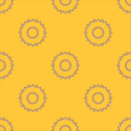 Tatar floral pattern. Stylized flower pattern. Vector illustration.の写真素材
