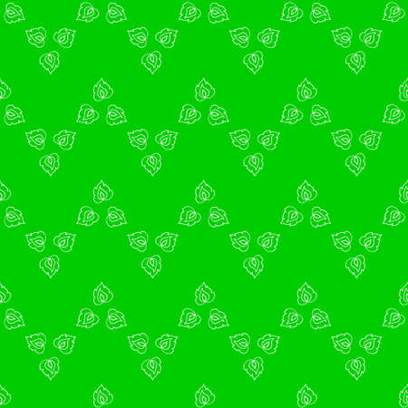 Stylized leaf seamless pattern in ethnic style. Monochrome vector illustration.のイラスト素材