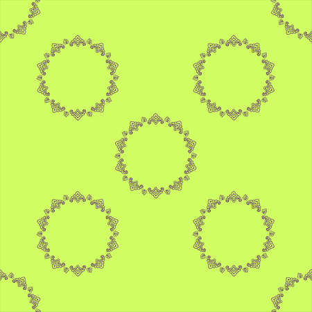 Tatar floral pattern. Stylized flower pattern. Vector illustrationのイラスト素材