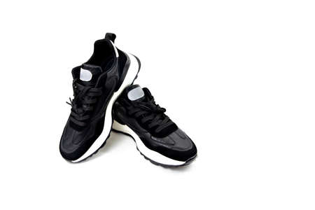 sports shoes isolated on white backgroundの写真素材