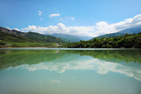 Beautiful Mountain Lake Panoramic View Beautiful Mountain Landscape
