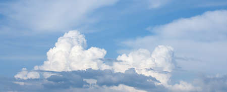 blue sky with white clouds background
