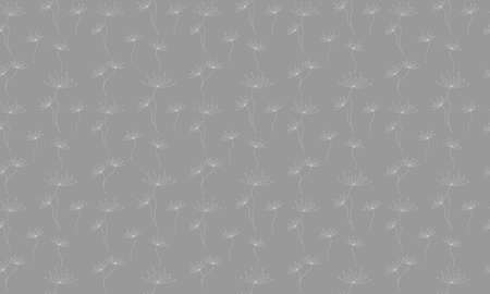 white flowers on a gray background. seamless patternのイラスト素材