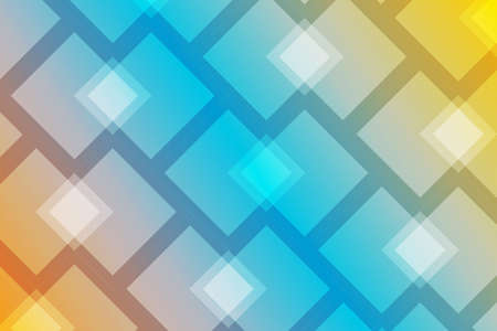 abstract background gradient yellow blue with rhombusesのイラスト素材