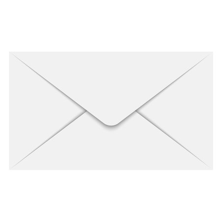 gray closed envelope for letter, postcard vectorのイラスト素材