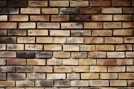 background brown brick wallの素材